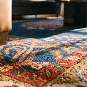 Antique N.W. Persian Persian Medallion Knotted Rug (SKU 22842) - in-room detail