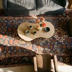 Antique N.W. Persian Wool Other Rug (SKU 23883) - styled overhead view