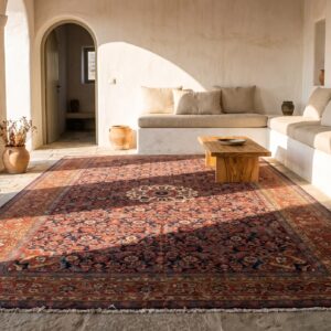 Antique N.W. Persian Oversized Room Size Wool Blue Rug (SKU 20457) - room view