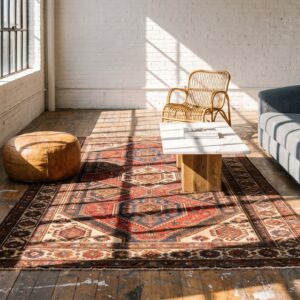Antique N.W. Persian Small Scatter Size Wool Rug (SKU 20416) - room view
