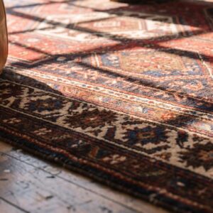 Antique N.W. Persian Small Scatter Size Wool Rug (SKU 20416) - in-room detail
