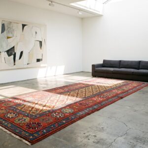 Antique N.W. Persian Yellow 1880s Hallway Runner Rug (SKU 22254) - room view