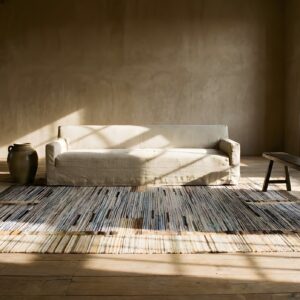 Antique Native American Flat Weave Rag Rug (SKU 25754) - room view