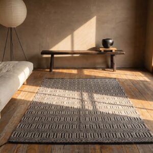Antique Navajo American Gray 1940s Rug (SKU 21433) - room view