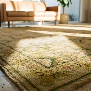 Antique Needlepoint French Allover Flat Weave Rug (SKU 24235) - in-room detail