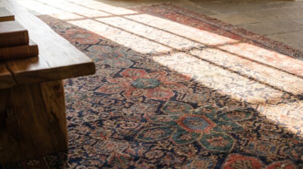 Antique nw persian persian knotted rug 7 Antique nw persian persian knotted rug (sku 17332) - in-room detail