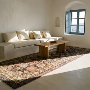 Antique NW Persian Tribal Allover Design Hallway Runner Varamin Rug (SKU 25173) - room view