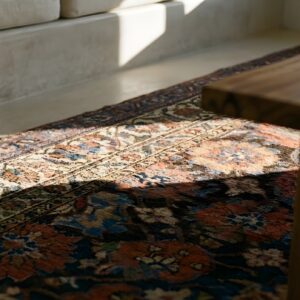 Antique NW Persian Tribal Allover Design Hallway Runner Varamin Rug (SKU 25173) - in-room detail