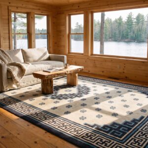 Antique Oversized Chinese - Mongolian Knotted Rug (SKU 23338) - room view