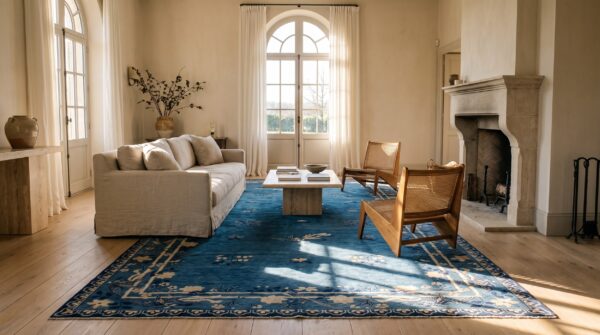 Antique oversized chinese - peking rug 7 Antique oversized chinese - peking rug (sku 23298) - room view