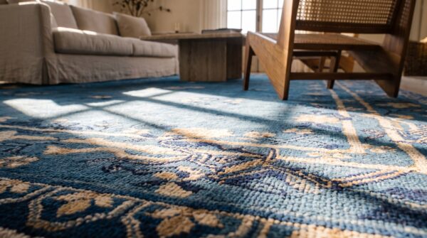 Antique oversized chinese - peking rug 8 Antique oversized chinese - peking rug (sku 23298) - in-room detail