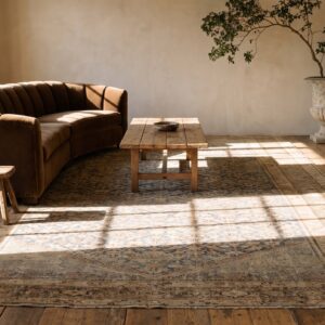 Antique Oversized Malayer Wool Room Size Blue Rug (SKU 23300) - room view