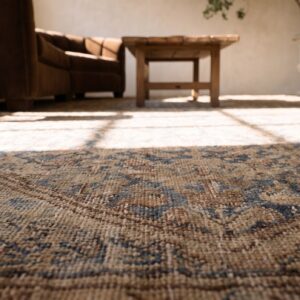 Antique Oversized Malayer Wool Room Size Blue Rug (SKU 23300) - in-room detail