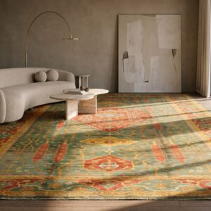 Antique Oversized Oushak Turkish Knotted Rug (SKU 20265) - room view