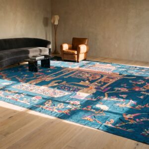 Antique Oversized Textile Chinese Allover Flat Weave Rug (SKU 23633) - room view