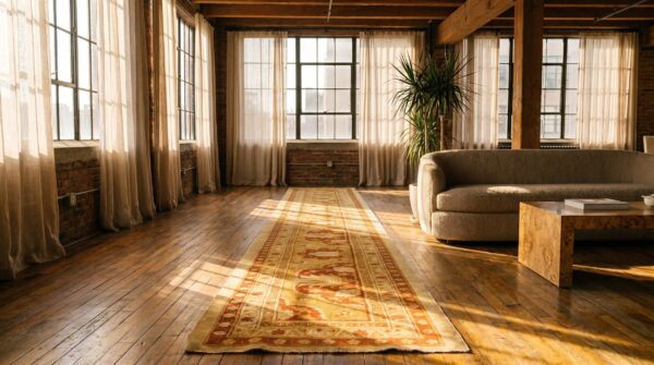 Pair of antique indian amritsar extra long hallway runner rugs 9 Pair of antique indian amritsar extra long hallway runner rugs (sku 19666) - room view