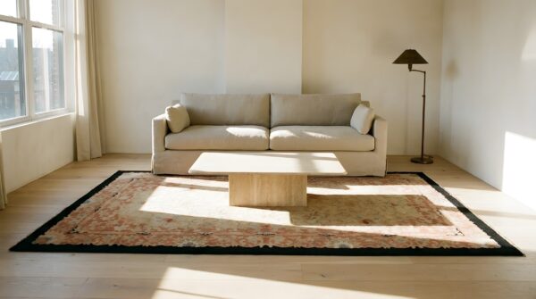 Pair of rustic antique cloud band chinese art deco area rugs 9 Pair of rustic antique cloud band chinese art deco area rugs (sku 23903) - room view
