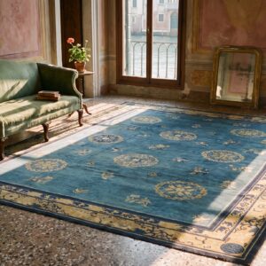 Antique Peking Chinese Allover Blue 1920s Rug (SKU 23687) - room view