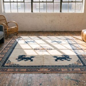 Antique Peking Chinese Allover Ivory 1880s Rug (SKU 22837) - room view