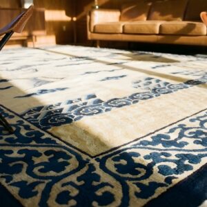 Antique Peking Chinese Allover Ivory 1890s Rug (SKU 24744) - in-room detail