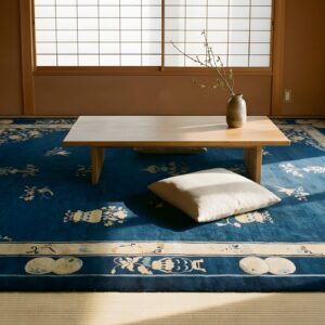 Antique Peking Chinese Allover Navy 1890s Rug (SKU 24058) - room view