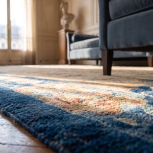 Antique Peking Chinese Floral Ivory 1920s Rug (SKU 24301) - in-room detail