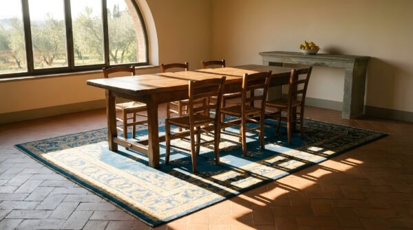 Antique peking chinese floral, medallion knotted rug 15 Antique peking chinese floral, medallion knotted rug (sku 23821) - room view