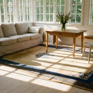 Antique Peking Chinese Medallion Beige 1900s Beige Rug (SKU 24169) - room view
