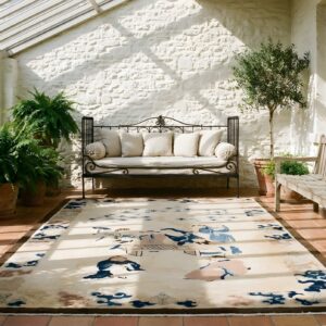 Antique Peking Hallway Runner Wool Beige Rug (SKU 24123) - room view