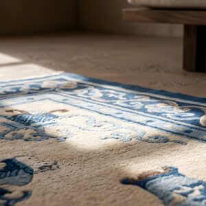 Antique Peking Hallway Runner Wool Ivory Rug (SKU 22887) - in-room detail