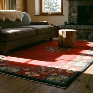 Antique Peking Hallway Runner Wool Red Rug (SKU 24604) - room view