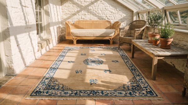Antique peking hallway runner wool sand rug 5 Antique peking hallway runner wool sand rug (sku 22929) - room view