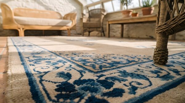 Antique peking hallway runner wool sand rug 6 Antique peking hallway runner wool sand rug (sku 22929) - in-room detail