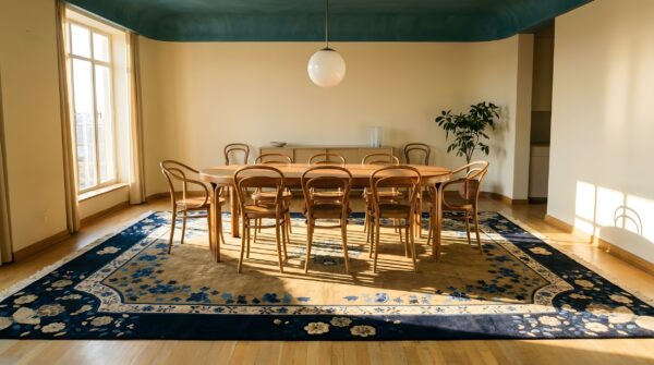 Antique peking large room size wool brown, camel rug 10 Antique peking large room size wool brown, camel rug (sku 24388) - room view