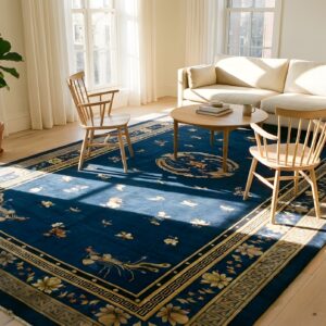 Antique Peking Oversized Large Oversized Big Rug Wool Blue (SKU 24220) - room view