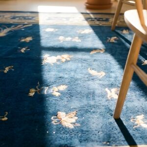 Antique Peking Oversized Large Oversized Big Rug Wool Blue (SKU 24220) - in-room detail