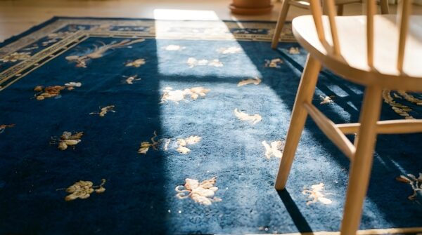 Antique peking oversized large oversized big rug wool blue (sku 24220) - in-room detail