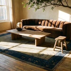 Antique Peking Room Size Wool Blue, Gray Rug (SKU 24476) - room view