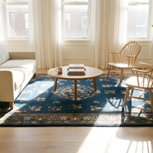 Antique Peking Room Size Wool Blue Navy, Brown Rug (SKU 24732) - room view