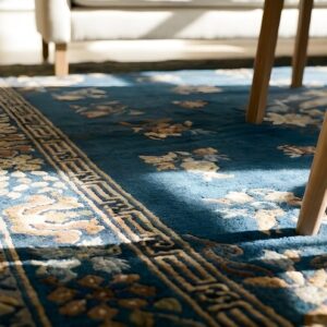 Antique Peking Room Size Wool Blue Navy, Brown Rug (SKU 24732) - in-room detail