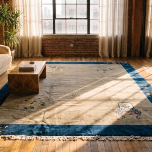 Antique Peking Room Size Wool Grey Rug (SKU 22914) - room view