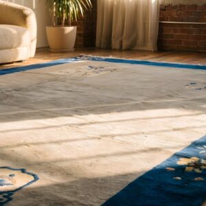 Antique Peking Room Size Wool Grey Rug (SKU 22914) - in-room detail
