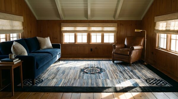 Antique peking room size wool multi rug (sku 24039) - room view