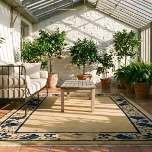 Antique Peking Small Scatter Size Wool Beige Rug (SKU 24616) - room view