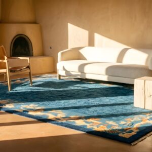 Antique Peking Small Scatter Size Wool Blue, Green Rug (SKU 24580) - room view