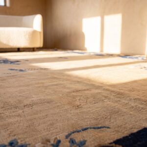 Antique Peking Square Room Size Wool Rug (SKU 23657) - in-room detail