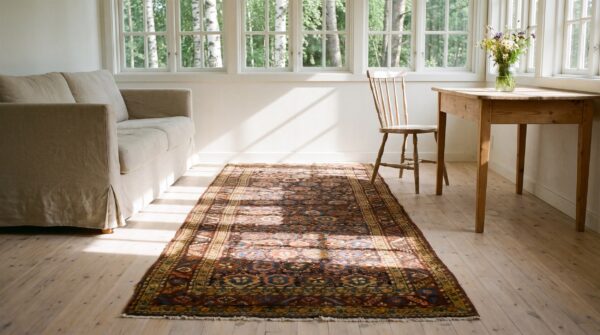 Antique persian bakshaish tribal floral hallway runner rug 10 Antique persian bakshaish tribal floral hallway runner rug (sku 24247) - room view