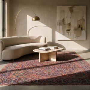 Antique Persian Kashan Rug, Hand-Knotted Wool, Central Persia (SKU 20215) - room view