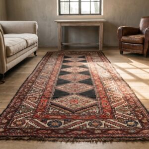 Antique Persian Kurdish Rug, Hand-Knotted Wool (SKU 18498) - room view