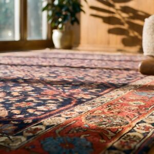Antique Persian N.W. Persian Blue 1850s Rug (SKU 22109) - in-room detail